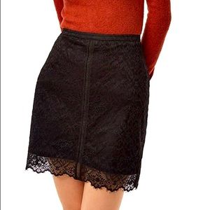NEW Aritzia Wilfred Lis Black Lace Pencil Skirt XXS
